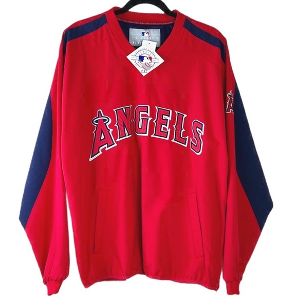 NEW Official MLB Los Angeles Anaheim Angeles Baseball Pullover Windbreaker M - Picture 13 of 14
